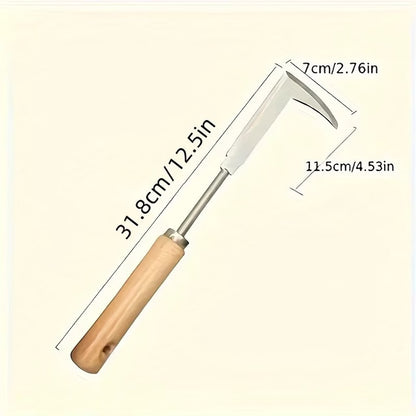 Stainless Steel Weeding Tool – Precision Digger for Herbs, Bonsai & Soil Loosening